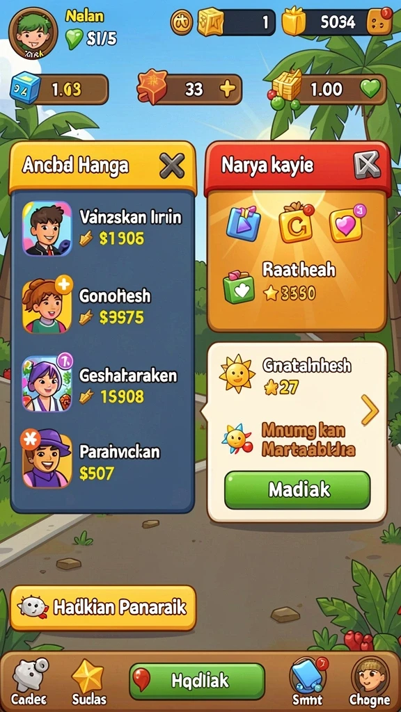 rebahin - Karakter unik dan menarik untuk dimainkan.