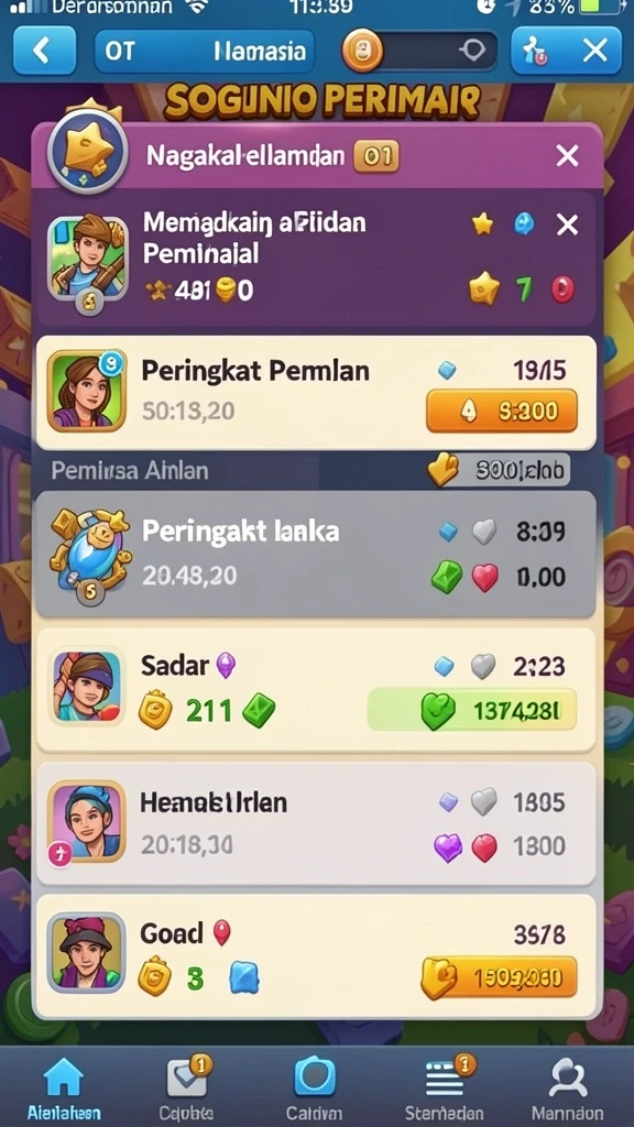 supervip - Gambar antarmuka permainan yang menarik dan interaktif.